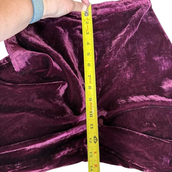House of Harlow 1960 x REVOLVE Kate Pants Red Wine Velvet S Whimsigoth $188 - Picture 9 of 9